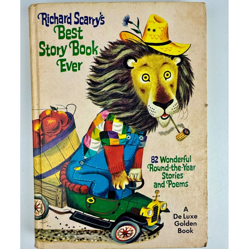 Richard Scarrys Best Story Book Ever 1969 De Luxe Golden Book Hardcover Vintage